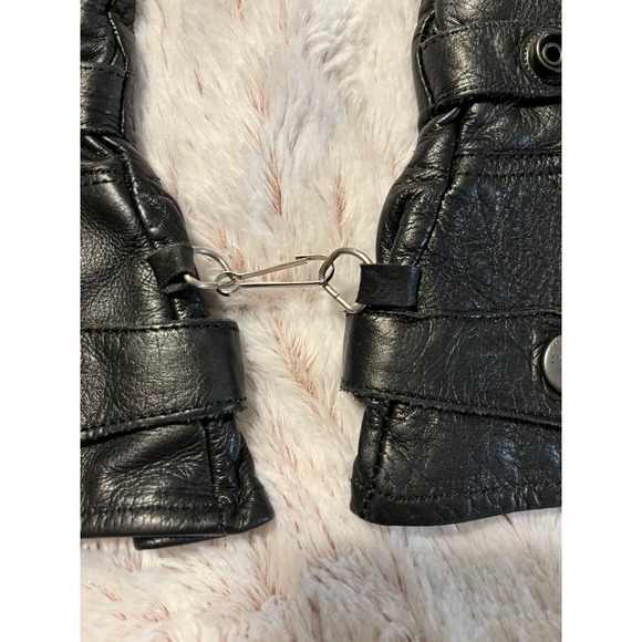 Leather Biker gloves XS adjustable around wrist to protect from wind - Picture 5 of 6
